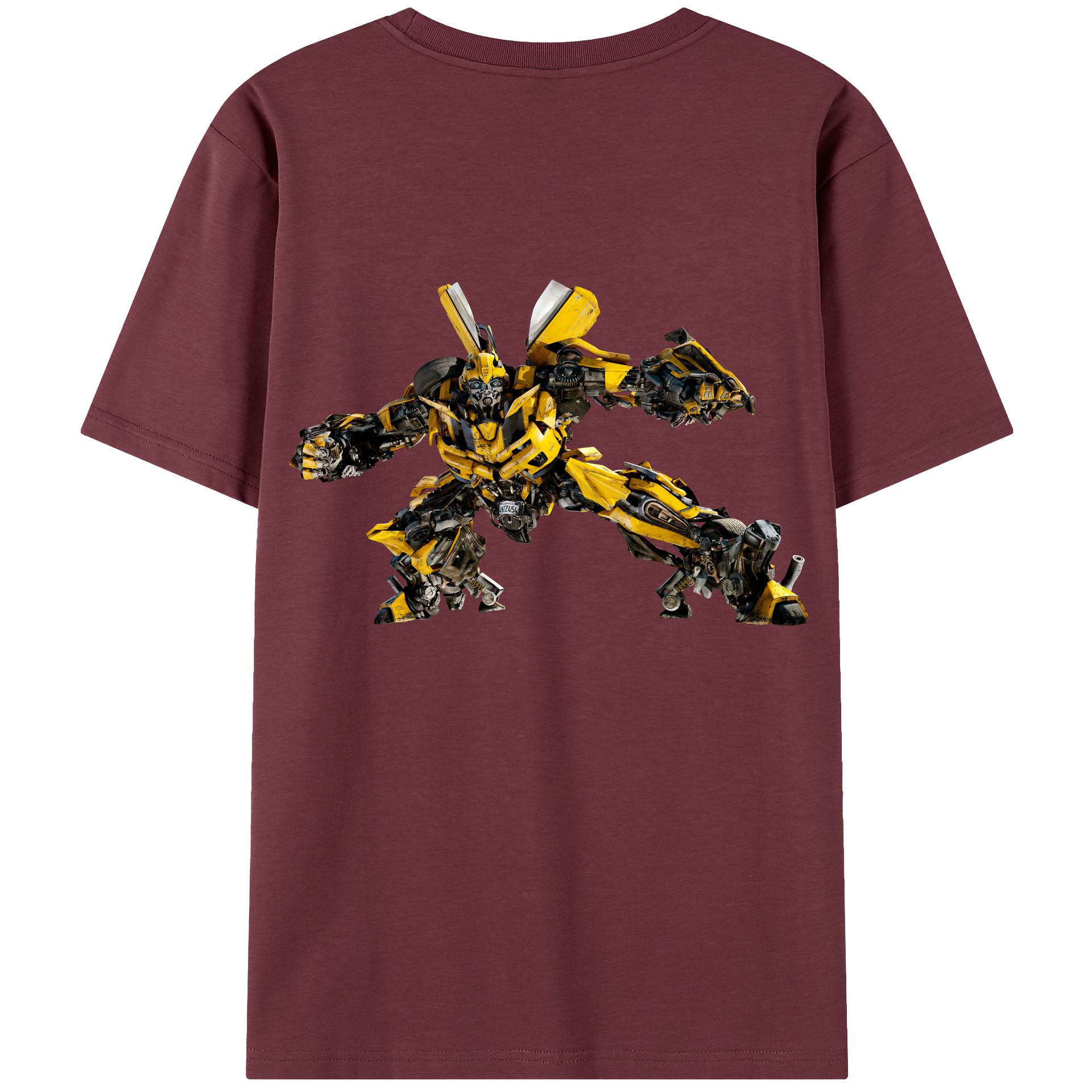 （画像用） Transformers トランスフォーマー 綿100％半袖Tシャツ（背面プリント）